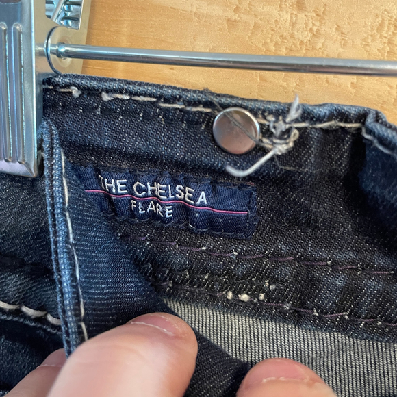 Women's Vigoss Blue The Chelsea Flare Jeans 9/10 - Picture 5 of 10